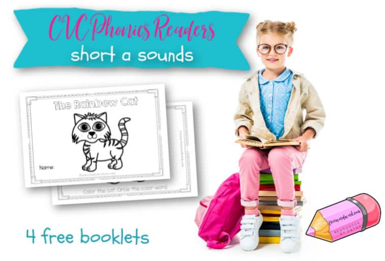 Add these CVC Phonics Readers focusing on short a words to your phonics booklets in your classroom or homeschool.