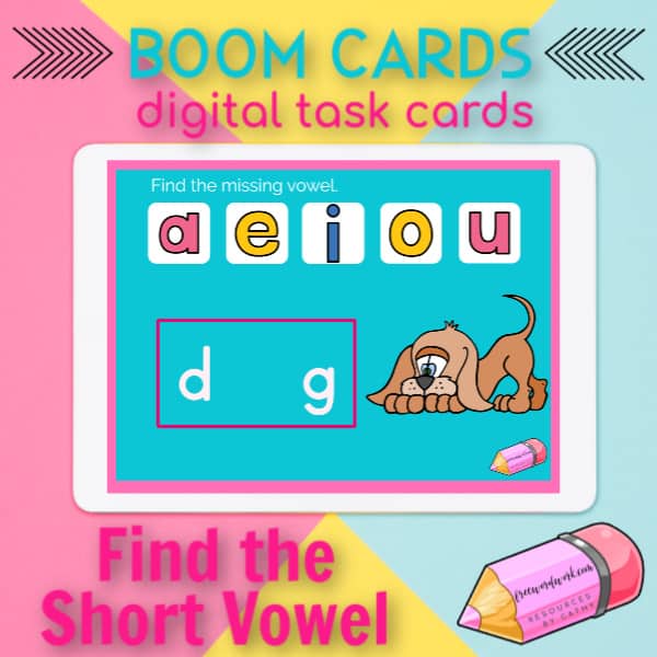 short vowel boom cards