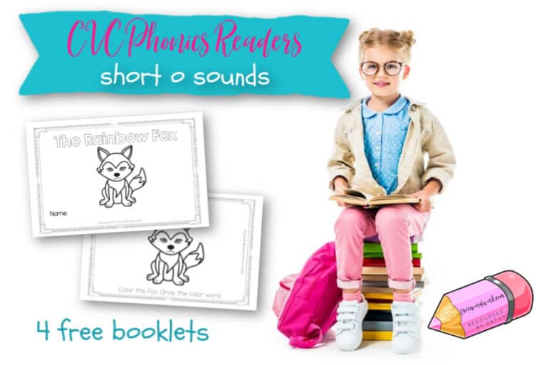 Add these CVC Phonics Readers focusing on short o words to your phonics booklets in your classroom or homeschool.
