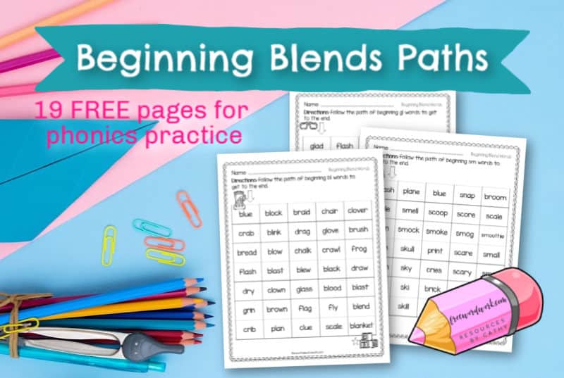 These reading mazes: beginning blends paths are designed to give your students practice with words starting with blends. 