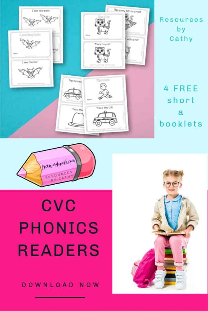 Add these CVC Phonics Readers focusing on short a words to your phonics collection in your classroom or homeschool.