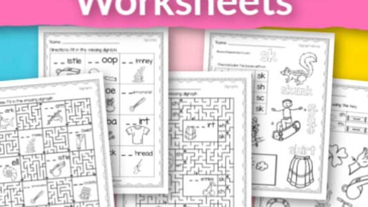 Free Digraph Worksheets Consonant Digraphs Worksheets For Grade 1