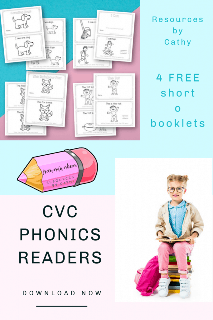 Add these CVC Phonics Readers focusing on short o words to your phonics booklets in your classroom or homeschool.