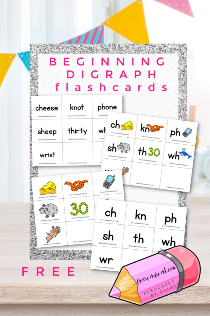 Try these beginning digraph flashcards as a tool to help your children master beginning digraph sounds.