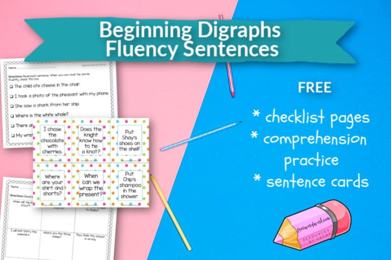 These Beginning Digraphs Fluency Sentences are designed to help your beginning readers begin to work on developing their fluency skills while practicing words beginning with digraphs.