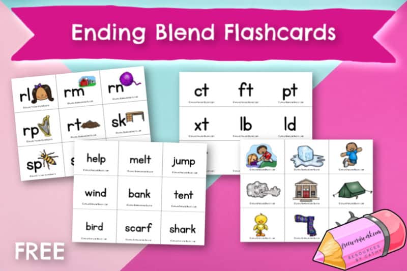 Ending Blend Flashcards