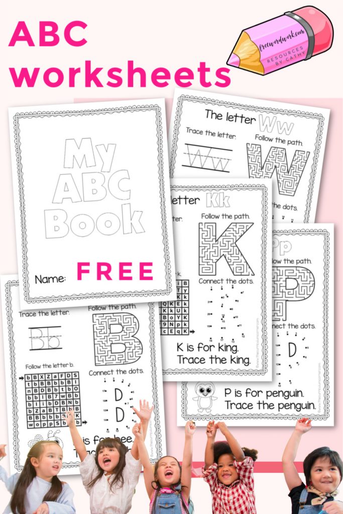 These free alphabet worksheets will help you create your own ABC workbook for your children to practice their letters.