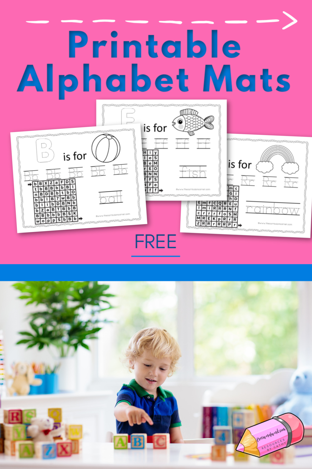 Printable Alphabet Mats Free Word Work