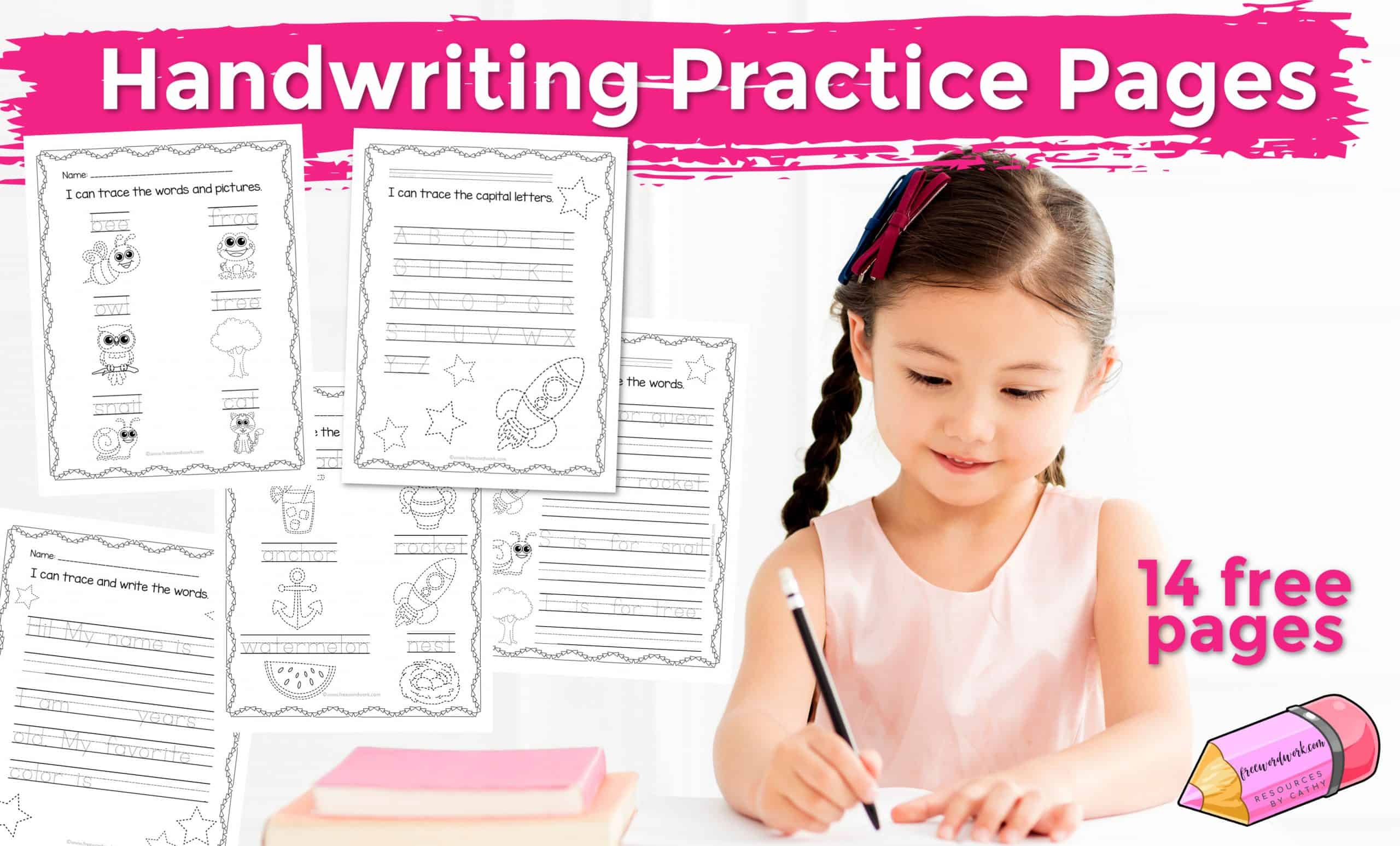 Handwriting Practice Worksheets - Free Word Work