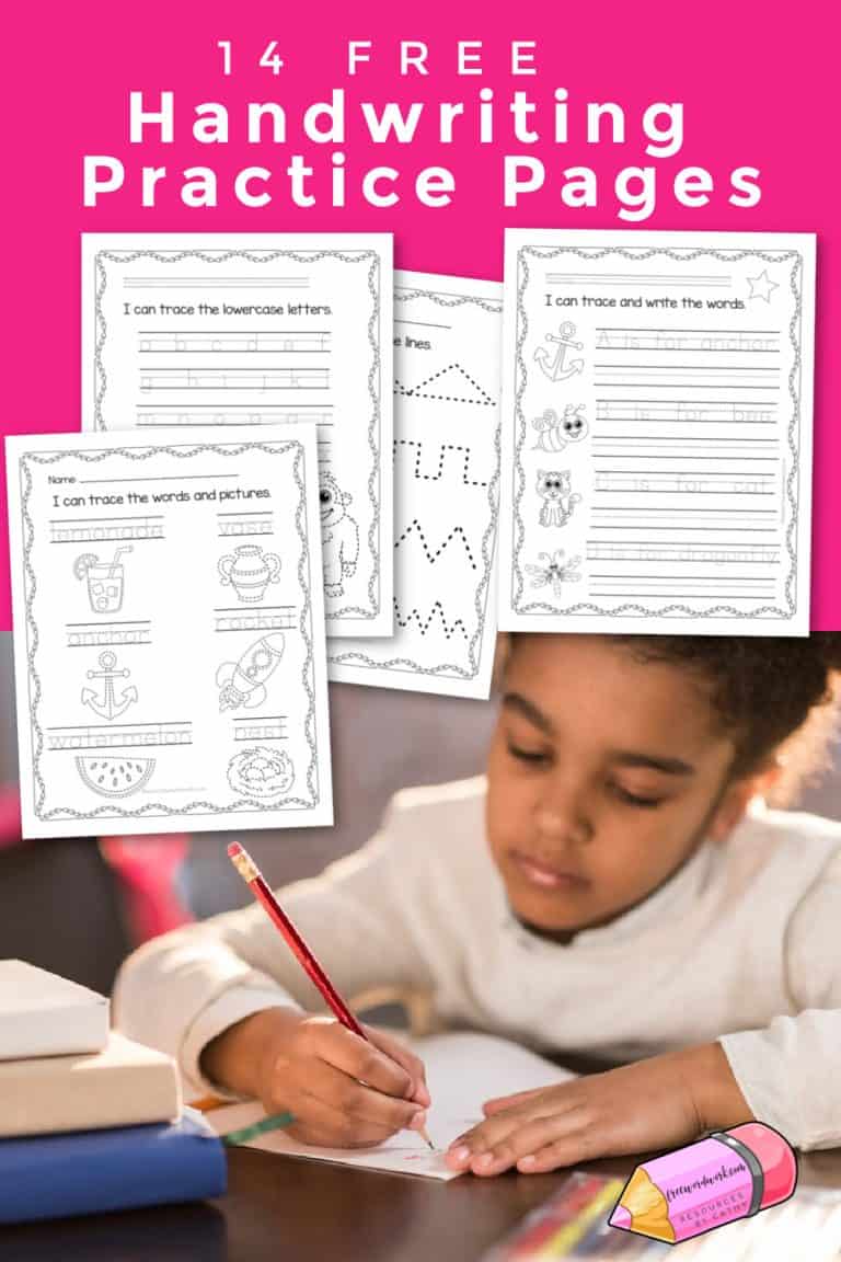 Handwriting Practice Worksheets Free Word Work