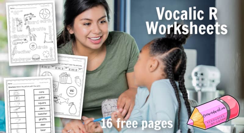 Vocalic R Worksheets for Speech - Free Word Work vocalic-r-worksheets-for-speech-free-word-work