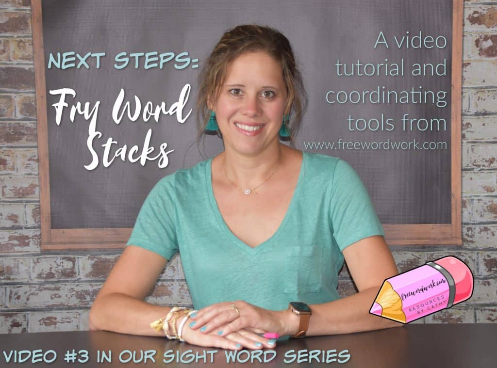 This video tutorial provides the next steps in Fry Word stacks practice. Watch to learn ideas for helping children master sight words.
