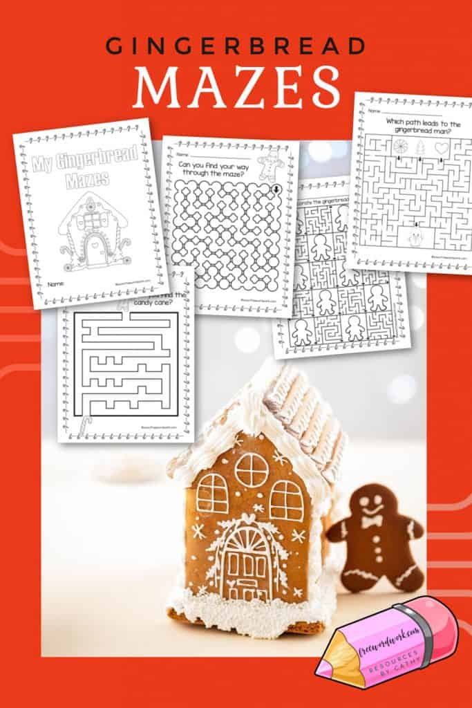 This set of gingerbread mazes will be fun for your students or children at home this holiday season.