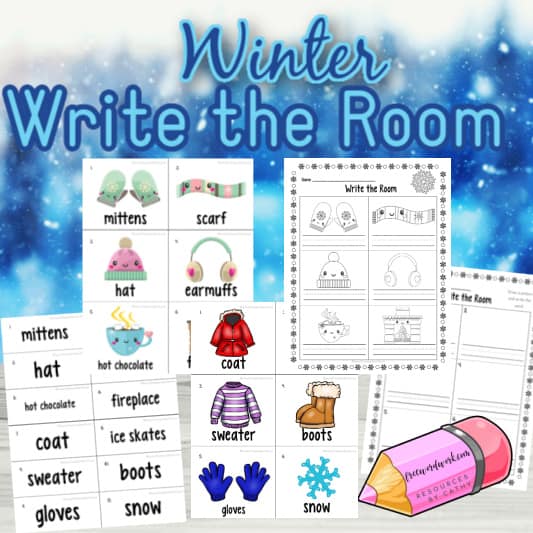 FREE Write the Room Monster Color Words Activity