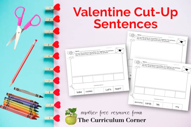 Download these free Valentine's Day Cut-Up Sentences to add a little heart-themed fun to your classroom celebration.