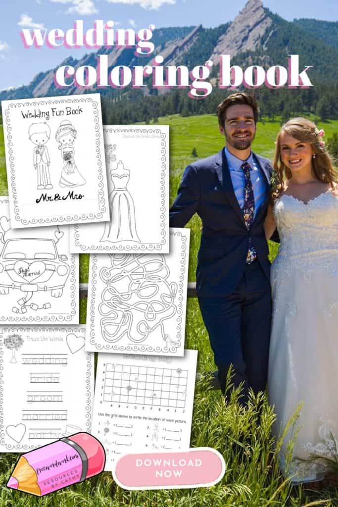 Wedding Coloring Book for Kids, Teens and Adults!: Now includes a digital  download version of the Wedding Coloring Book!