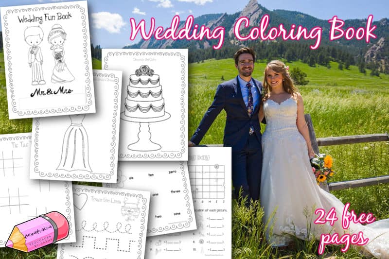 Big Day The wedding Coloring book for kids