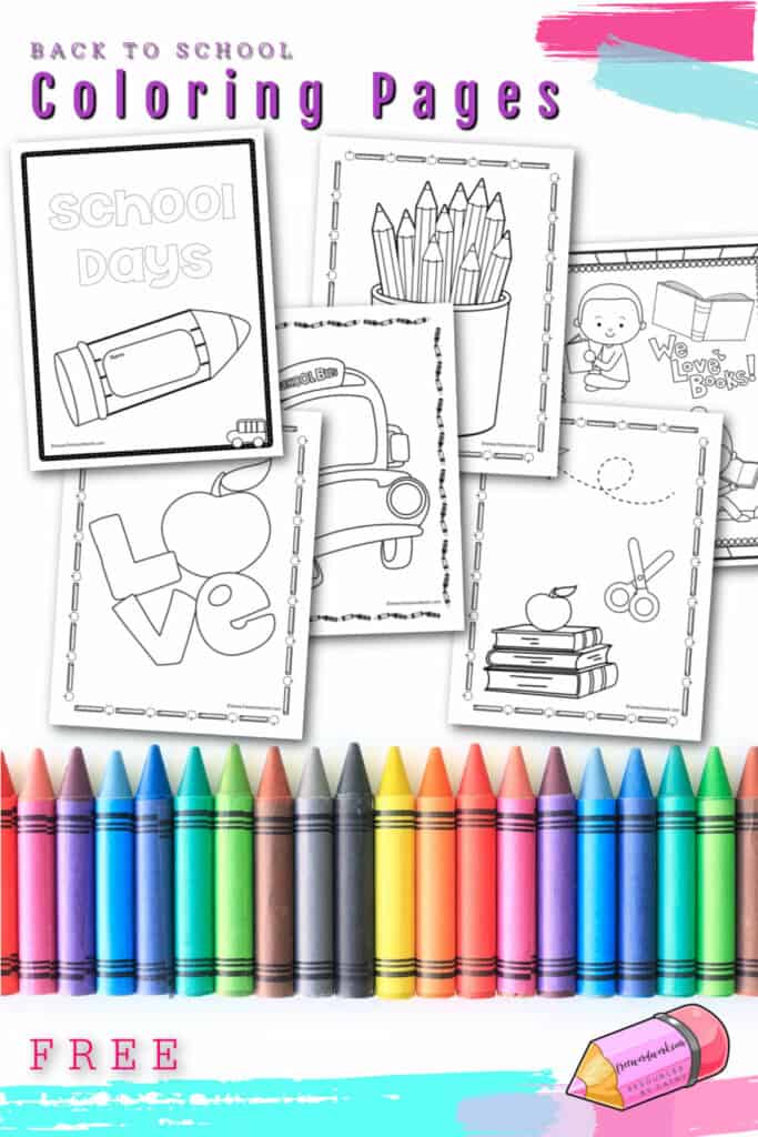 Free back to school coloring pages