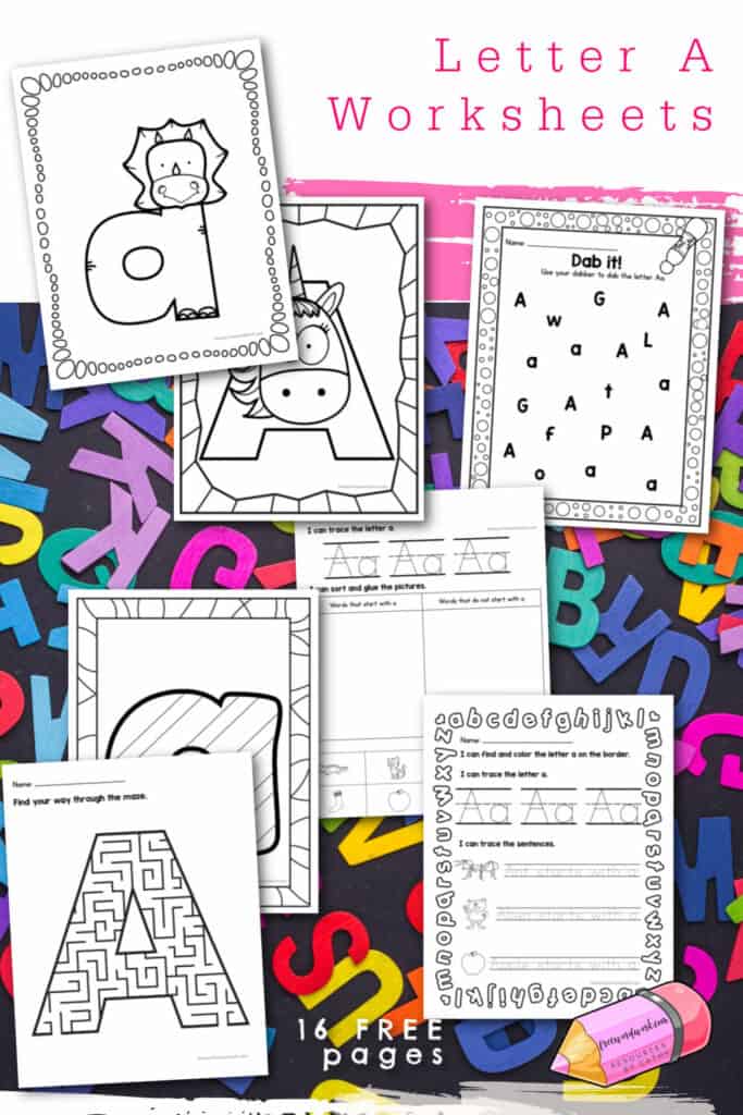 These letter a worksheets are designed to give students pencil and paper practice as they work on learning the letters of the alphabet. 