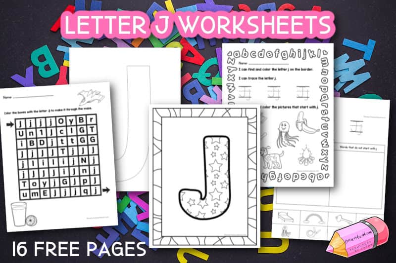 You can download these free Letter J Worksheets to help your students as they work on specific letters of the alphabet at school or home.