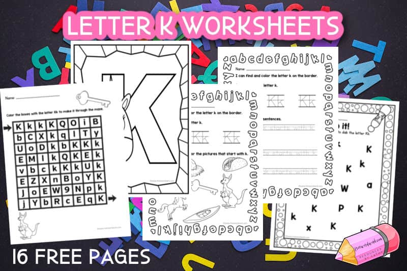 Download these free Letter K Worksheets so you can help your students while working on given letters of the alphabet while at home or school.