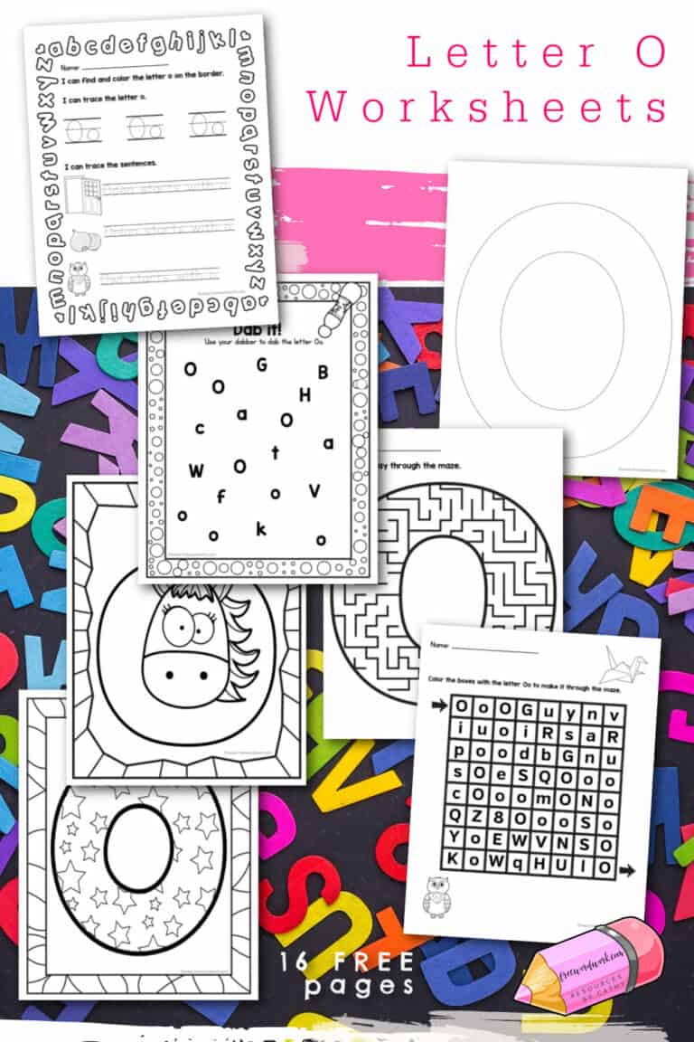 Letter O Worksheets  Free Word Work