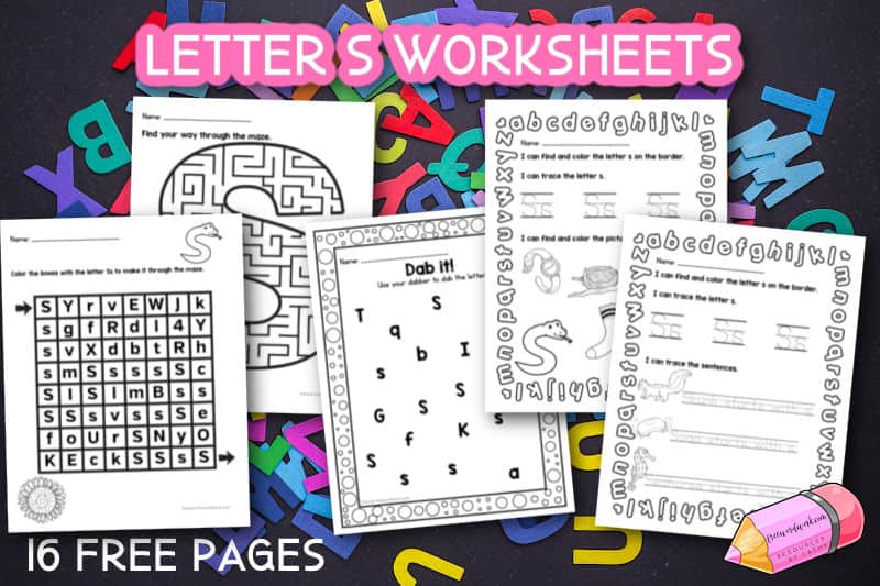 These letter s worksheets have been created to give your students pencil and paper practice as they work on learning the letters of the alphabet.