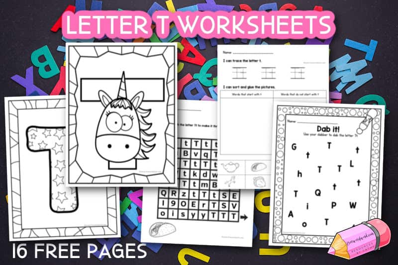 These free letter t worksheets are designed to give students letter practice on paper as they work on mastering each letter of the alphabet.