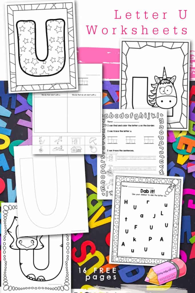 This set of free Letter U Worksheets contains pages to help your students work on the letter u with paper and pencil activities. 