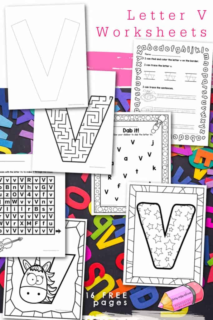 This set of 16 free letter v worksheets has been created to help your students work on learning and practicing the letter v.