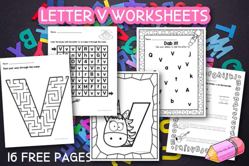 This set of 16 free letter v worksheets has been created to help your students work on learning and practicing the letter v.