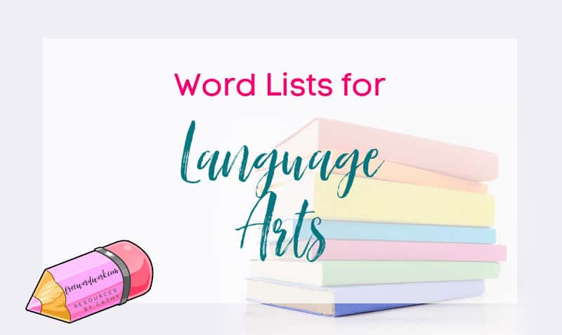 Use this collection of language word lists as a resource to help you when planning and teaching.