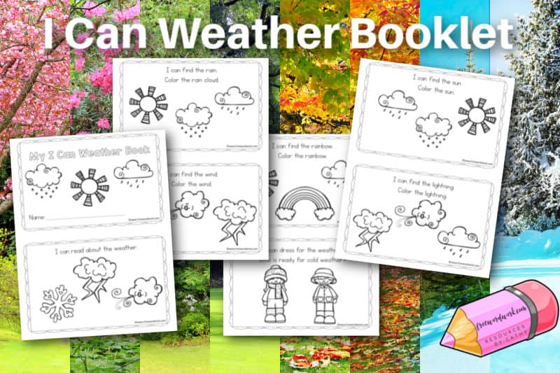 This weather booklet will help your young readers with repetitive phrases and basic text. 