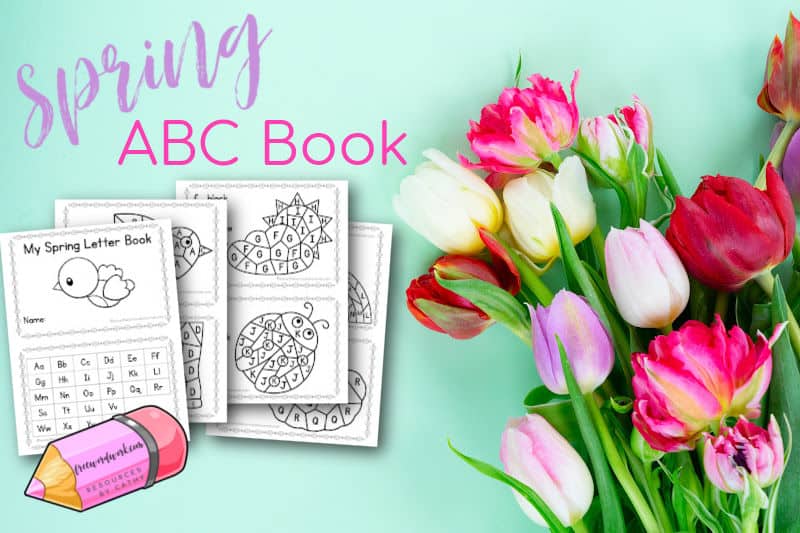 Offer your students this spring ABC book as a fun way to practice letters in the spring.