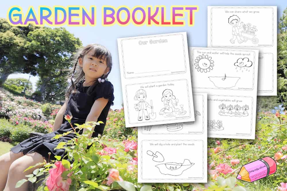 Download this garden booklet for beginning readers to add to your spring reading resources.