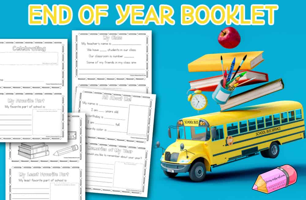 Download this end of year booklet to help your young learners record memories of their school year.