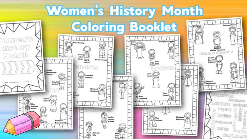 This Women's History Month Booklet is designed to fit into the month of March. Free for families and teachers. 